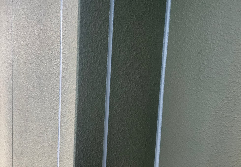 外壁コーキングの仕上がり（岩沼市SY様低）