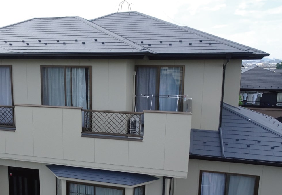 T様邸、塗り替え完了写真（2階部分）