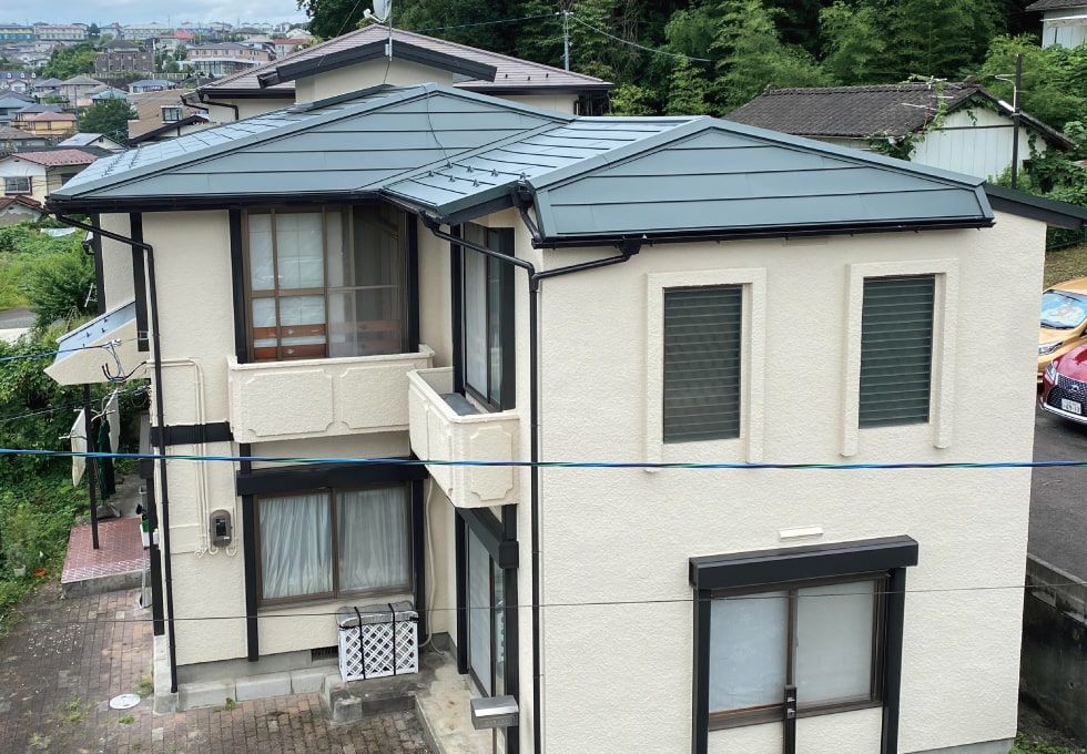 50年以上の中古住宅（横）。塗り替え完了