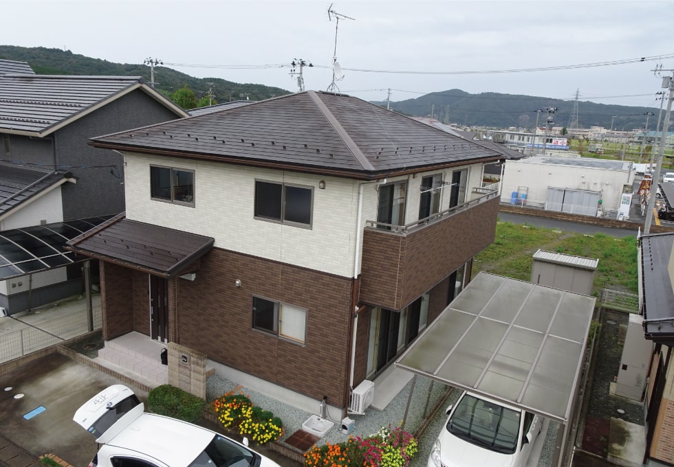 宮城県石巻市I様邸施工前写真（斜め上）